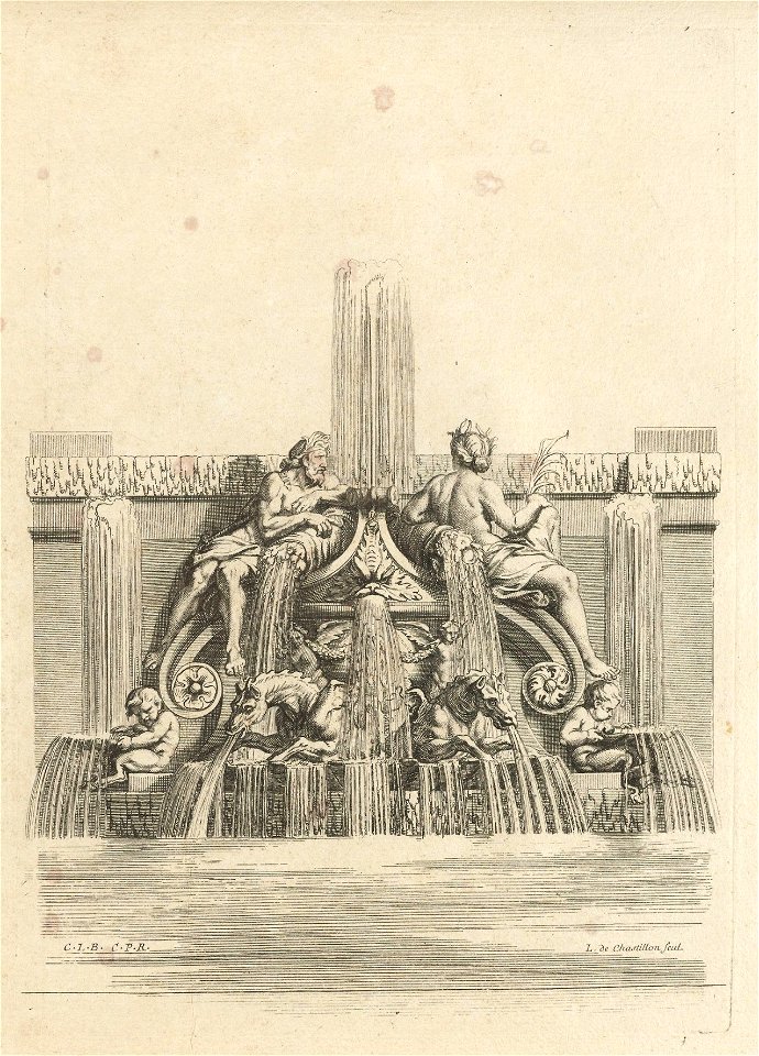 Houghton Typ 615.86.513 - Recueil de diuers desseins de fontaines et de frises maritimes, f27