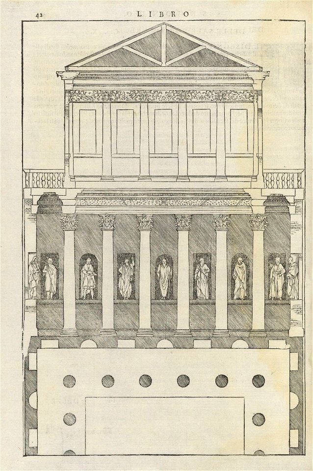 Houghton Typ 525 70.671 I qvattro libri dell'architettvra - p. 42