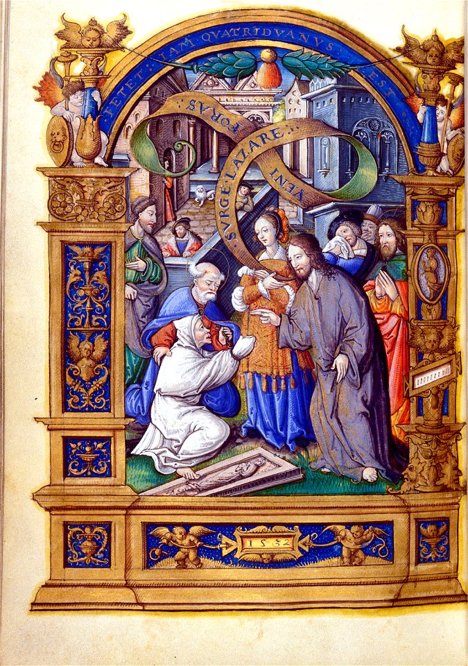 Hours of Nicolas Perrenot de Granvelle - Christ raising Lazarus from the Dead