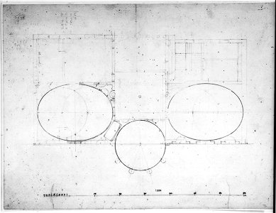 House (Tudor Place) for Thomas and Martha Custis Peter, 1644 31st Street, N.W., Georgetown, Washington, D.C. Floor plan with sketches LCCN2002712363