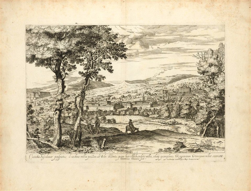 Houghton Typ 625.47.194 (A) - Dominicus Barrière, Villa Aldobrandina Tusculana, plate 4