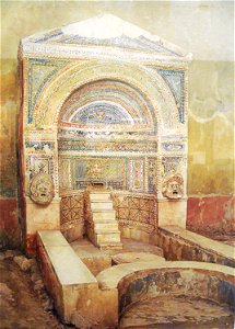 House of the Great Fountain in Pompeii by Luigi Bazzani