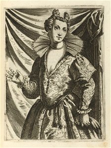 Houghton Typ 625 09.405 - Habiti delle donne venetiane intagliate in rame nuouament, plate 12