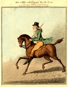 How to ride with Elegance thro' the Streets (BM 1868,0808.6875)
