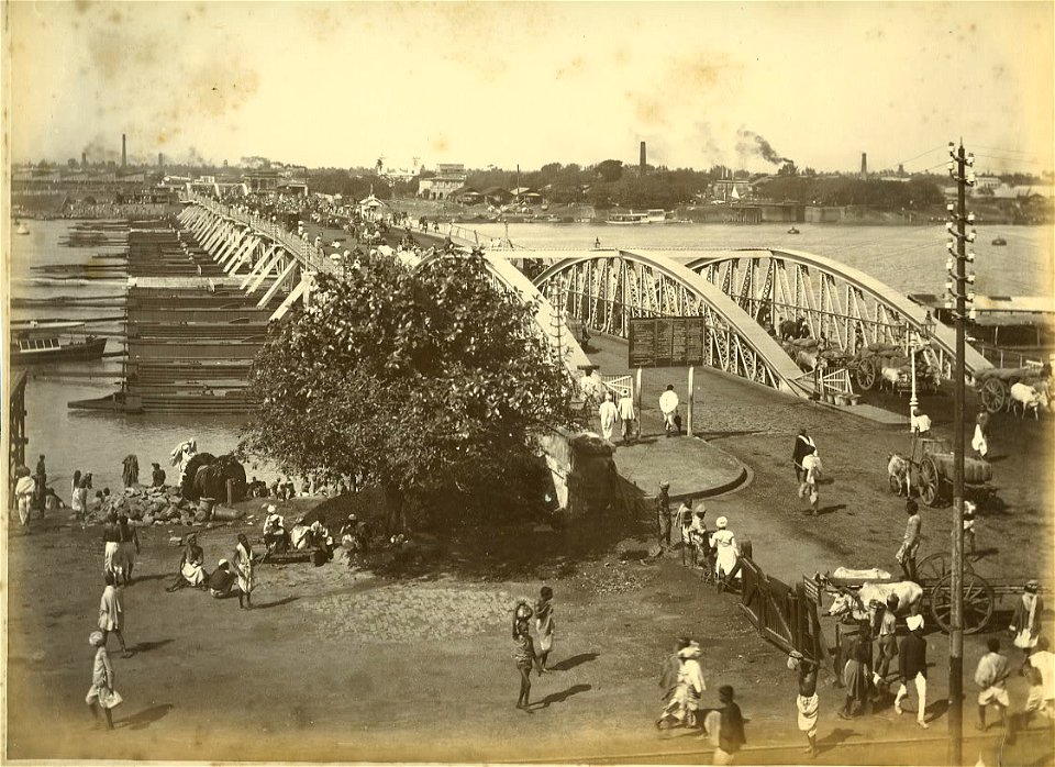 Howrah Bridge, a photo c.1890's