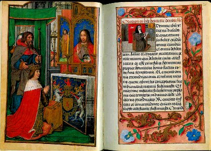Hours of James IV of Scotland - ÖNB Ms.1897 f.24v-25 - James Portrait in prayer