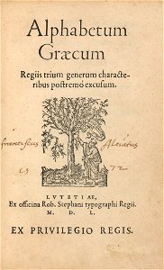 Houghton TypTS 515.52.370 - Alphabetum Graecum