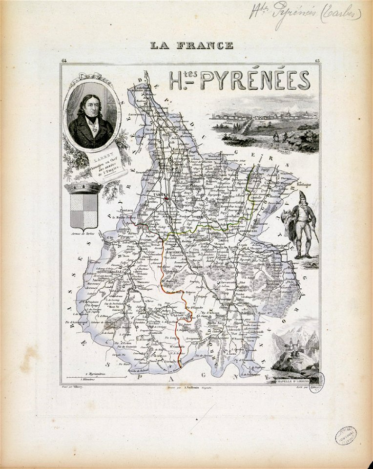 Htes-Pyrénées (La France et ses colonies, n° 64) - Fonds Ancely - B315556101 A CARTES 2 004