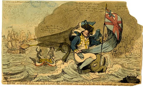 How a great admiral, with a great fleet, went a great way, was lost a great while, saw a great sight-& then came home for a little water (BM 1851,0901.669)