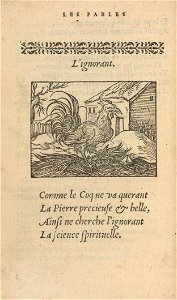 Houghton Typ 515.47.123 - Fables, 1547 - L'ignorant