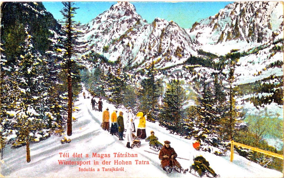Hrebienok - sánkari 1917