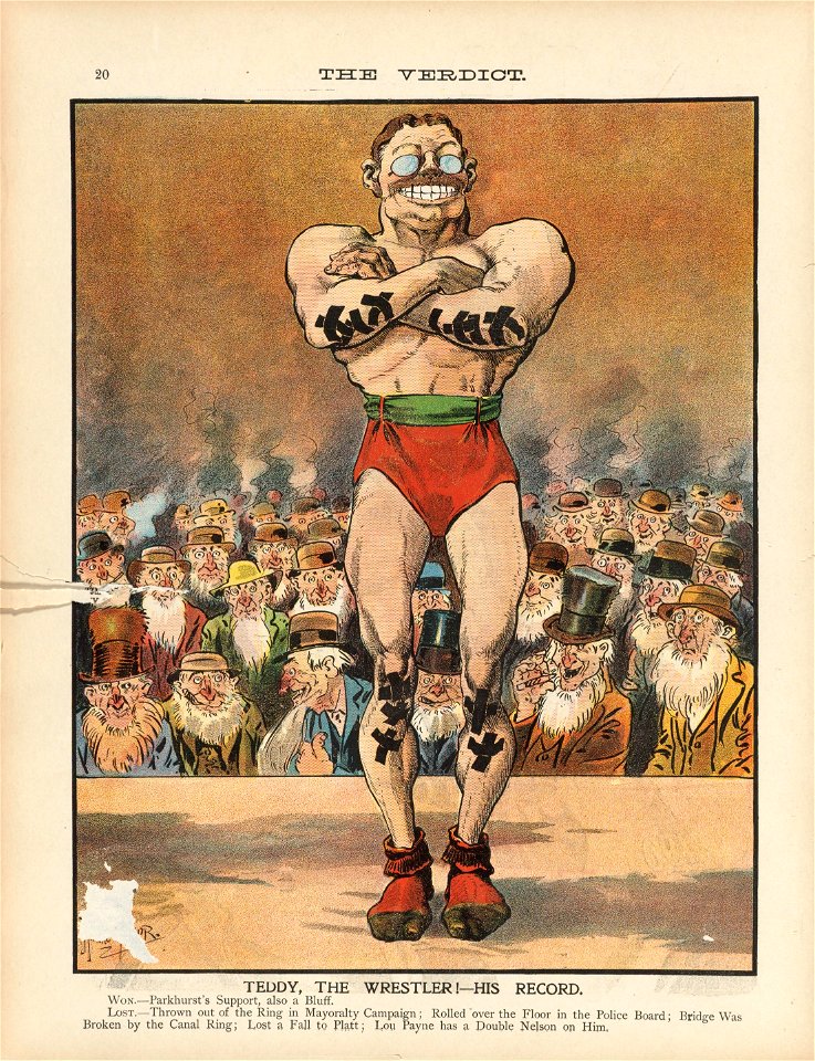 Houghton Roosevelt R930.V58 - Teddy the Wrestler, 1899