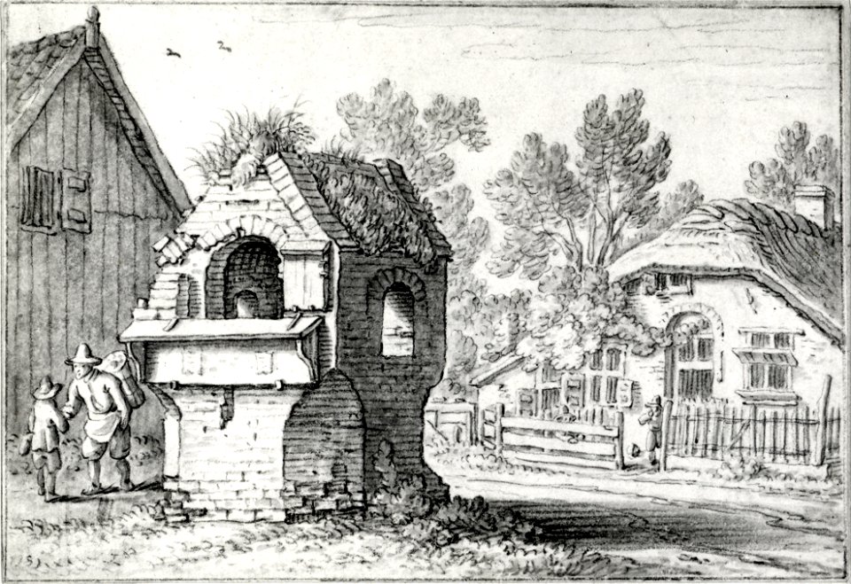 HUA-107540-Gezicht op het St Petronellakapelletje te De Bilt
