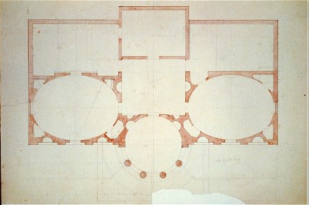 House (Tudor Place) for Thomas and Martha Custis Peter, 1644 31st Street, N.W., Georgetown, Washington, D.C. Floor plan LCCN2002712410