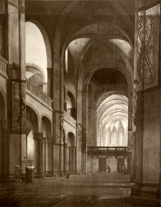 HUA-108662-Interieur van de Mariakerk te Utrecht het schip naar het koor gezien