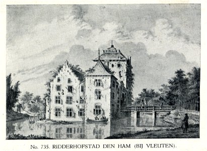 HUA-107360-Gezicht op het kasteel Den Ham bij Vleuten uit het noordoostenNB De gemeente Vleuten is per 1 januari 1954 opgenomen in de gemeente Vleuten De Meern d