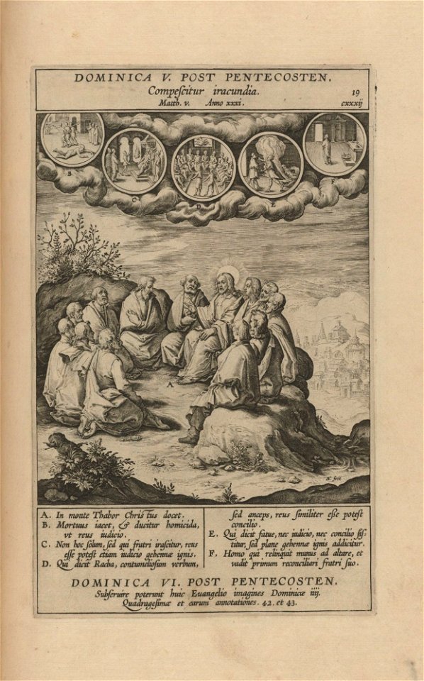 Houghton Typ 530.93.596 - Gerónimo Nadal, Evangelicæ, plate 19