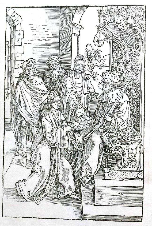 Hrotsvitha print by Albrecht Dürer