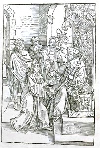 Hrotsvitha print by Albrecht Dürer
