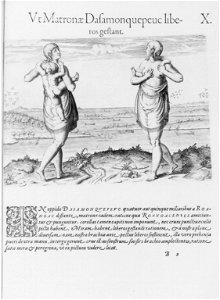 How the chief ladies of the town of Dasamonquepeio dress and carry their children) - T.B LCCN2001696967
