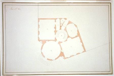 House (Octagon-Tayloe House), 1799 New York Avenue, N.W., Washington, D.C. Floor plan LCCN2002712362. Free illustration for personal and commercial use.