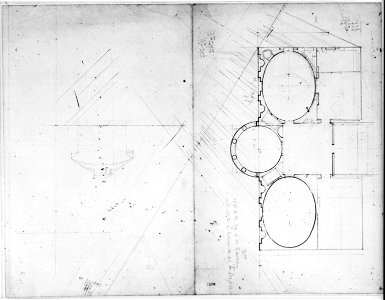 House (Tudor Place) for Thomas and Martha Custis Peter, 1644 31st Street, N.W., Georgetown, Washington, D.C. Floor plan and sketched elevation LCCN2002712409