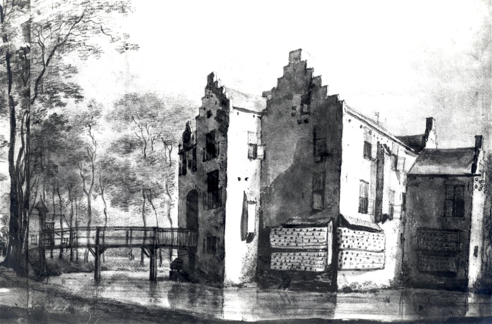 HUA-107292-Gezicht op het kasteel Blikkenburg bij Zeist