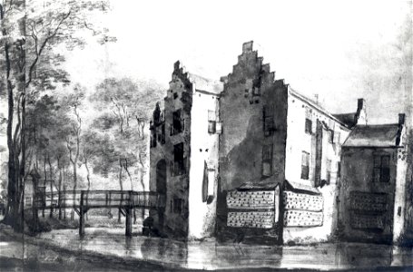 HUA-107292-Gezicht op het kasteel Blikkenburg bij Zeist