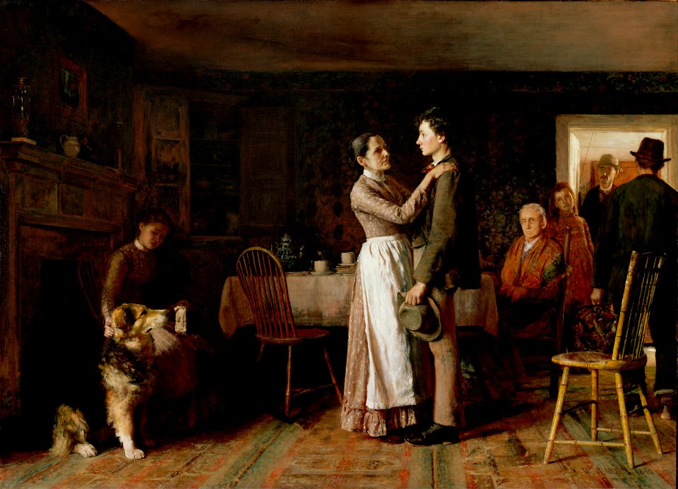 Thomas Hovenden, American (born Ireland) - Breaking Home Ties - Google Art Project