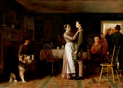 Thomas Hovenden, American (born Ireland) - Breaking Home Ties - Google Art Project