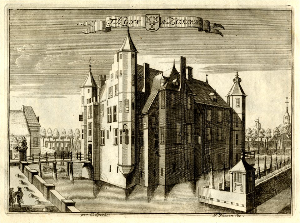 HUA-135352-Gezicht op het slot Zuylen te Oud Zuilen gemeente Zuilen uit het noordenNB De gemeente Zuilen behoort sinds 1 januari 1954 tot de gemeente MaarssenNB 