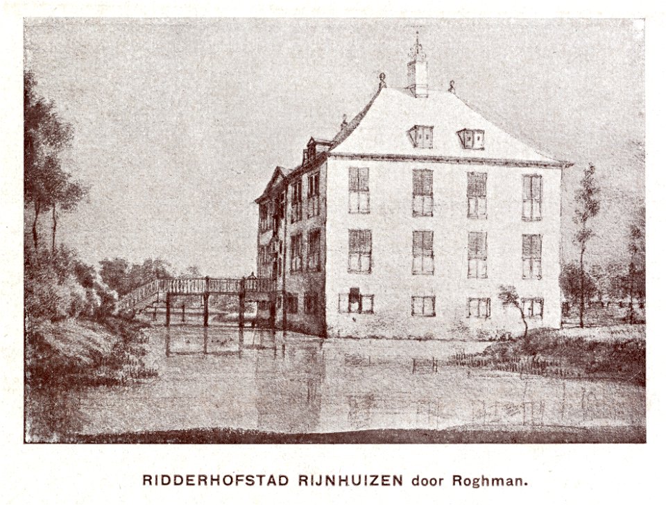 HUA-107455-Gezicht op het omgrachte kasteel Rijnhuizen te Jutphaas uit het noordoostenNB De gemeenten Jutphaas en Vreeswijk zijn per 1 juli 1971 samengevoegd tot