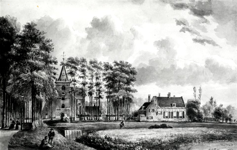 HUA-107600-Gezicht op Maarssen met de Nederlands Hervormde kerk en links de Kerkweg