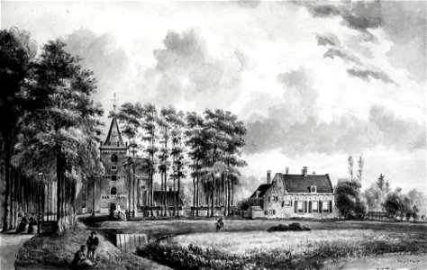 HUA-107600-Gezicht op Maarssen met de Nederlands Hervormde kerk en links de Kerkweg