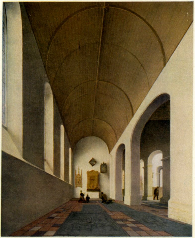 HUA-129251-Interieur van de Janskerk te Utrecht Antoniuskapel met rechts een doorkijk naar het schip uit het westen