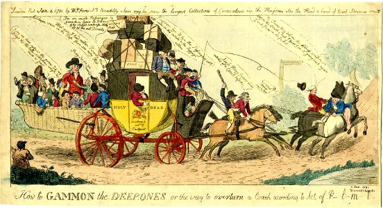 How to gammon the deep ones or the way to overturn a coach according to act of p-l-m-t. (BM 1868,0808.5990)