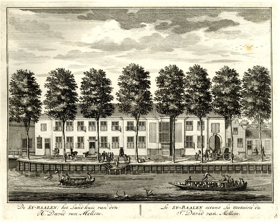 HUA-135588-Gezicht over de Vecht te Utrecht op het huis Zijdebalen
