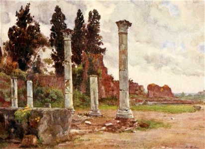 House of Domitian on Palatine hill by Alberto Pisa (1905)