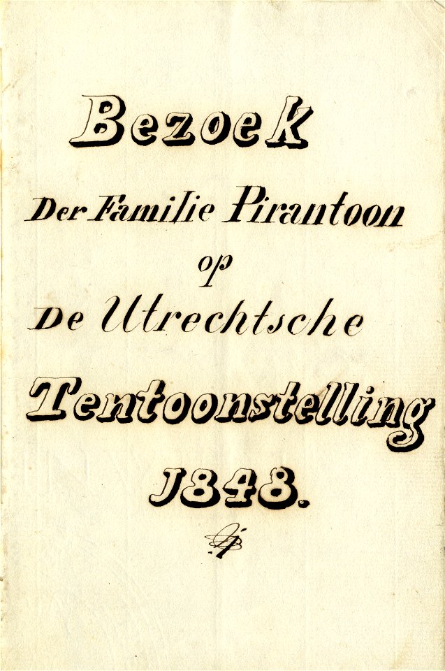 HUA-135541-Afbeelding van de titelpagina van een verzameling tekeningen van schilderijen op een tentoonstelling in 1848 in het Gebouw voor Kunsten en Wetenschapp