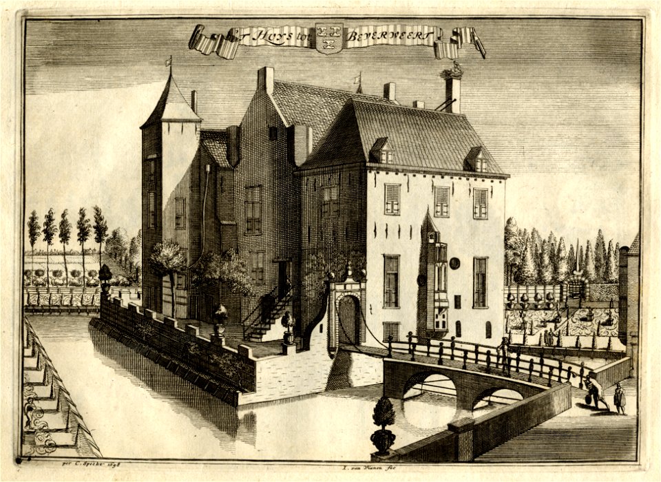 HUA-135335-Gezicht vanaf de voorburcht op het kasteel Beverweerd bij Werkhoven