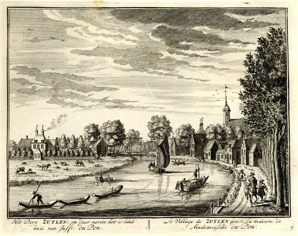 HUA-135592-Gezicht over de Vecht te Zuilen uit het zuidoosten