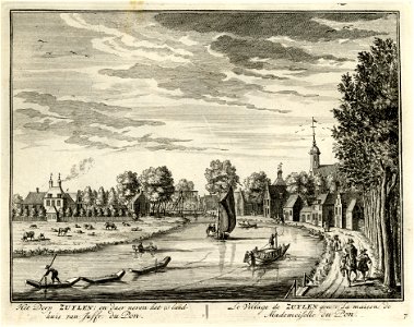 HUA-135592-Gezicht over de Vecht te Zuilen uit het zuidoosten