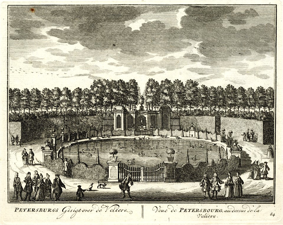 HUA-135773-Gezicht in twee van de grote lanen op de buitenplaats Petersburg bij Nigtevecht