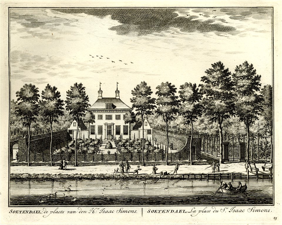 HUA-135600-Gezicht over de Vecht op de buitenplaats Soetendaal