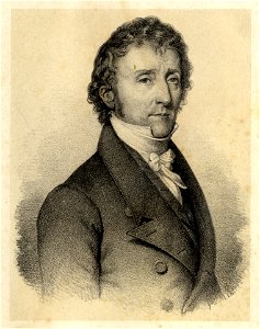 HUA-105856-Portret van JG van Nes geboren 1776 curator van de Utrechtse hogeschool overleden 1859 Borstbeeld rechts