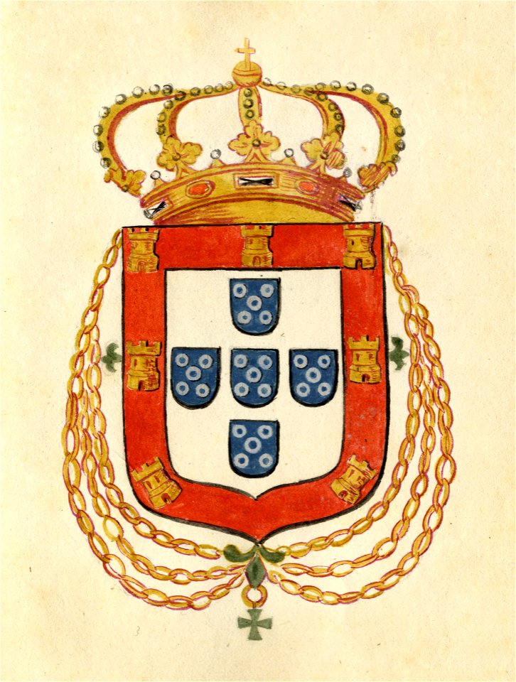 HUA-135505-Afbeelding van het wapen van Portugal