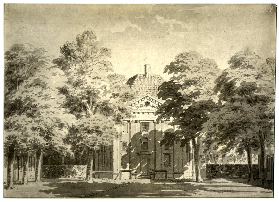 HUA-107303-Gezicht vanaf het voorplein op de voorgevel van het kasteel Drakestein te Lage Vuursche gemeente Baarn 