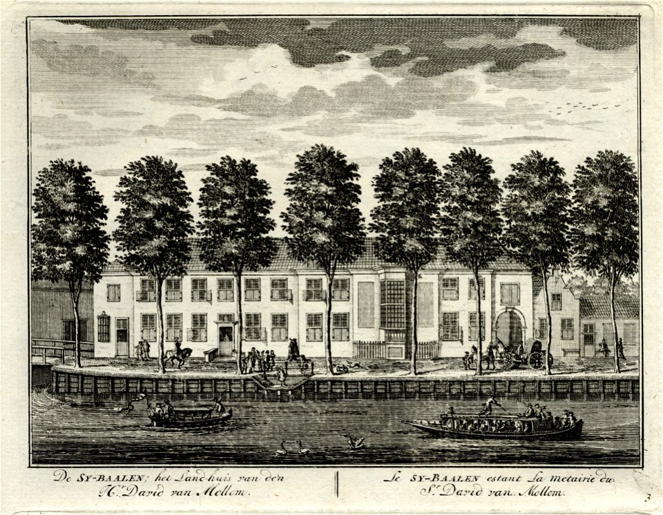 HUA-135692-Gezicht over de Vecht te Utrecht op het huis Zijdebalen