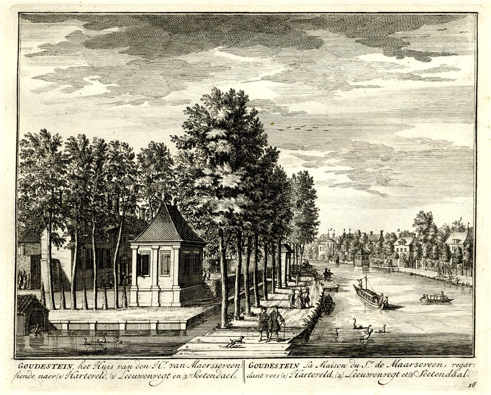HUA-135601-Gezicht over de Vecht op de buitenplaats Soetendaal