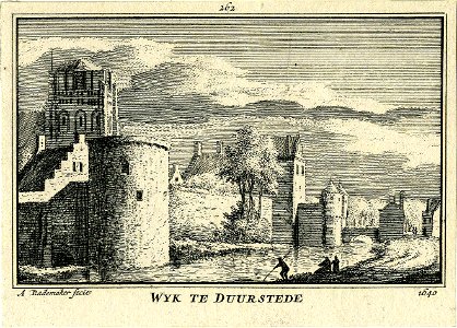 HUA-200161-Gezicht op de omwalling van Wijk bij Duurstede uit het noordwesten